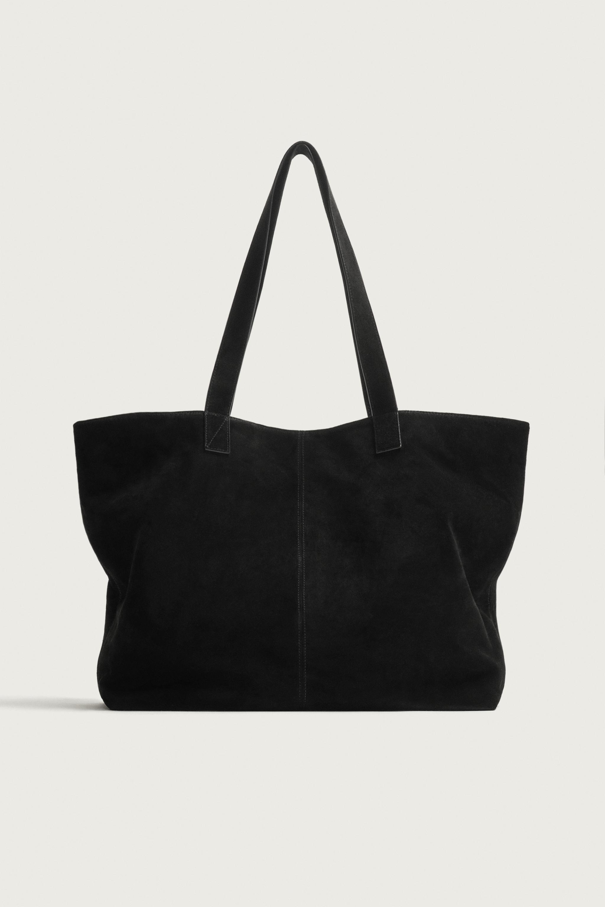 LEATHER SHOPPER TOTE